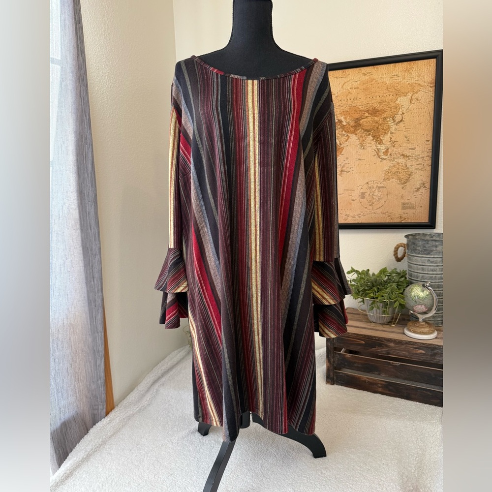 Tacera striped dress 2X